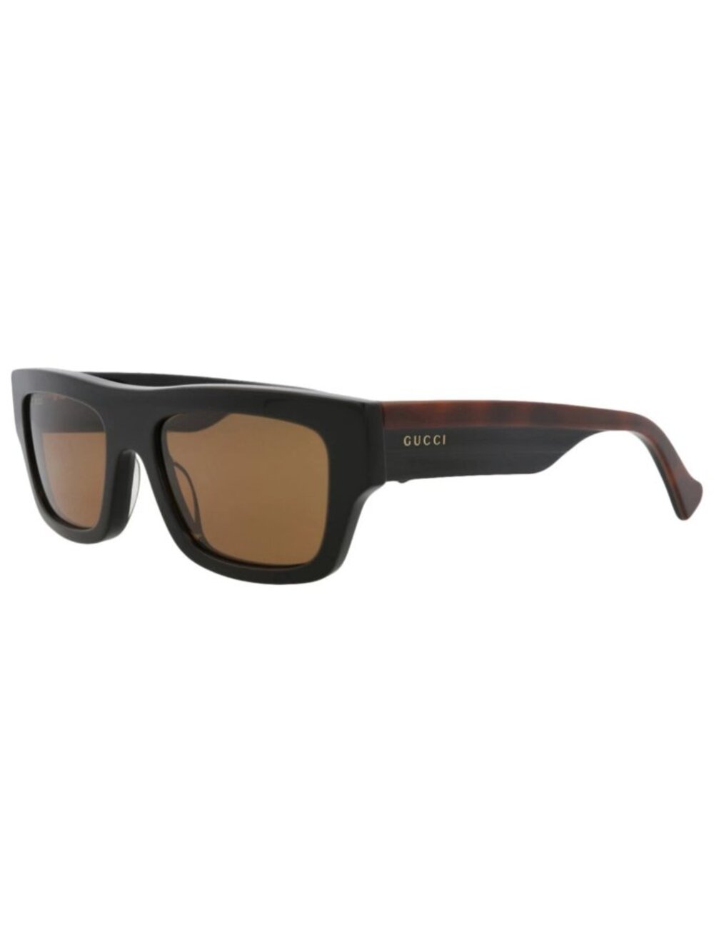 New Gucci Women's Sunglasses Square Rectangle Recycled Acetate Frame Mens Black